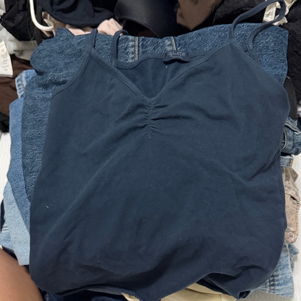 Brandy Melville Navy Spaghetti Strap Top